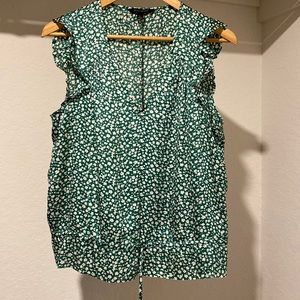 Banana Republic Tie-Waste Blouse Size Large